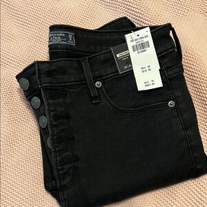 Abercrombie & Fitch Black Denim Pants